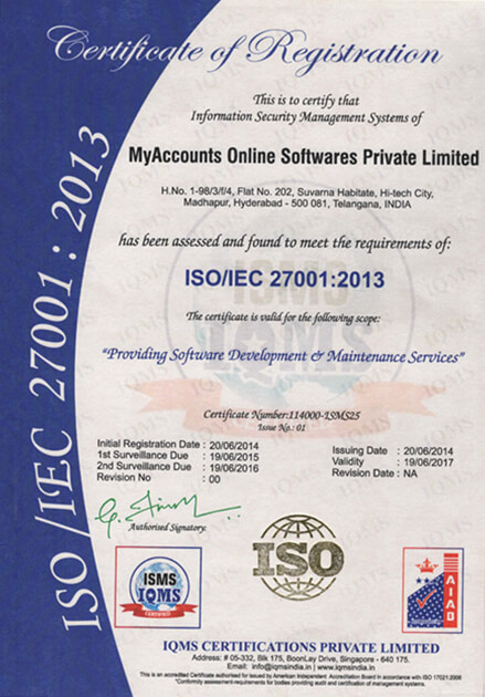 ISO Certificate